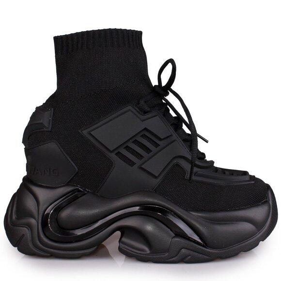 Anthony Wang Shoes - ANTHONY WANG JUPITER 08 Kairo-X Black Platform Sneakers